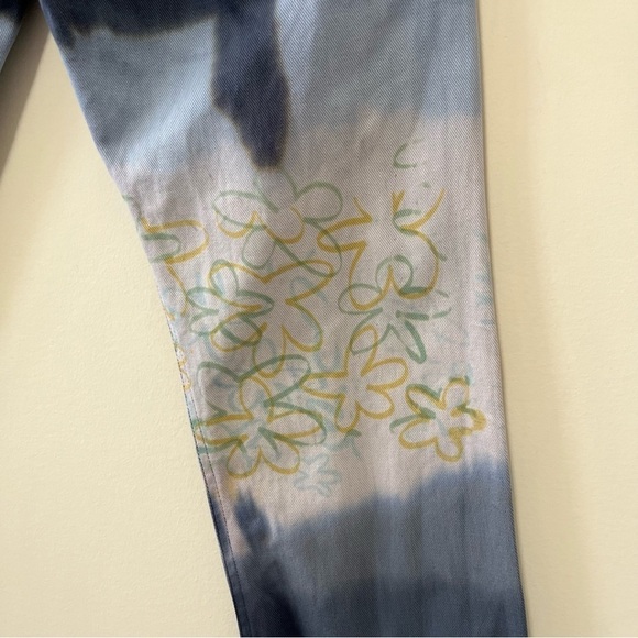 Collina Strada Runway Hand Dyed Straight Leg Jeans Size S - Picture 10 of 16